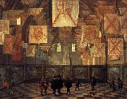 Bartholomeus van Bassen Interior of the Great Hall on the Binnenhof in The Hague. oil